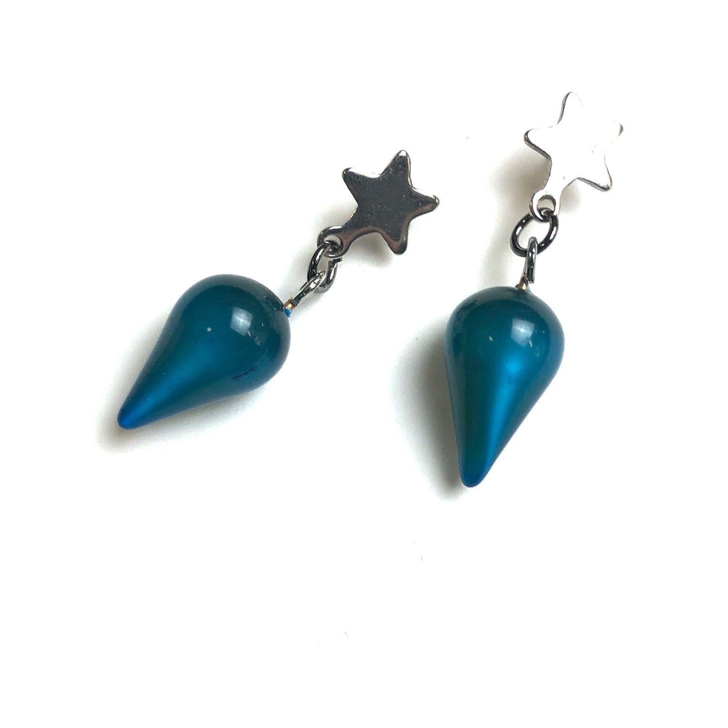 blue zircon moonglow earrings