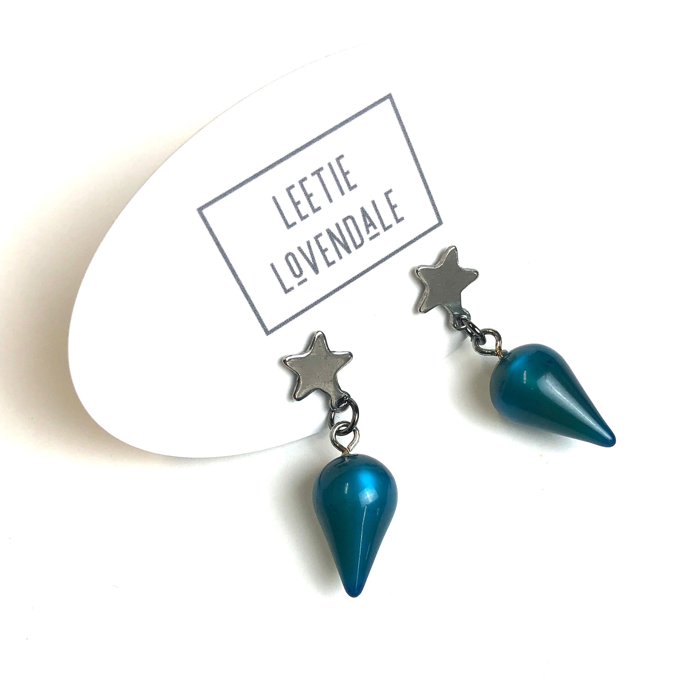 moonglow star earrings