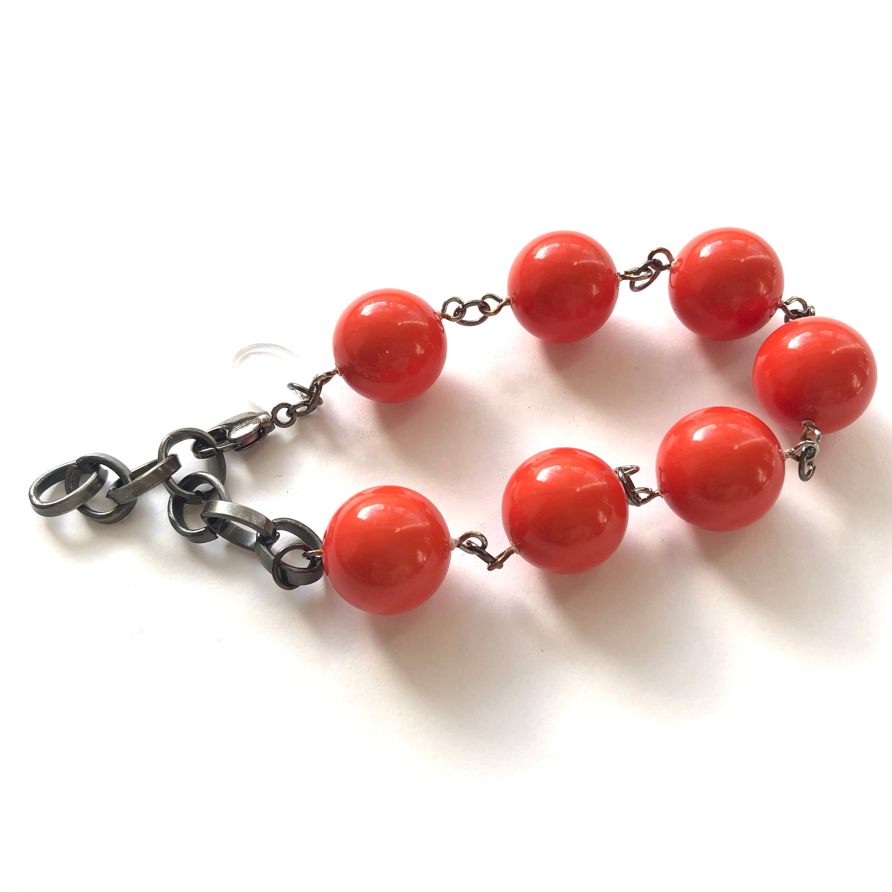 tomato red bracelet