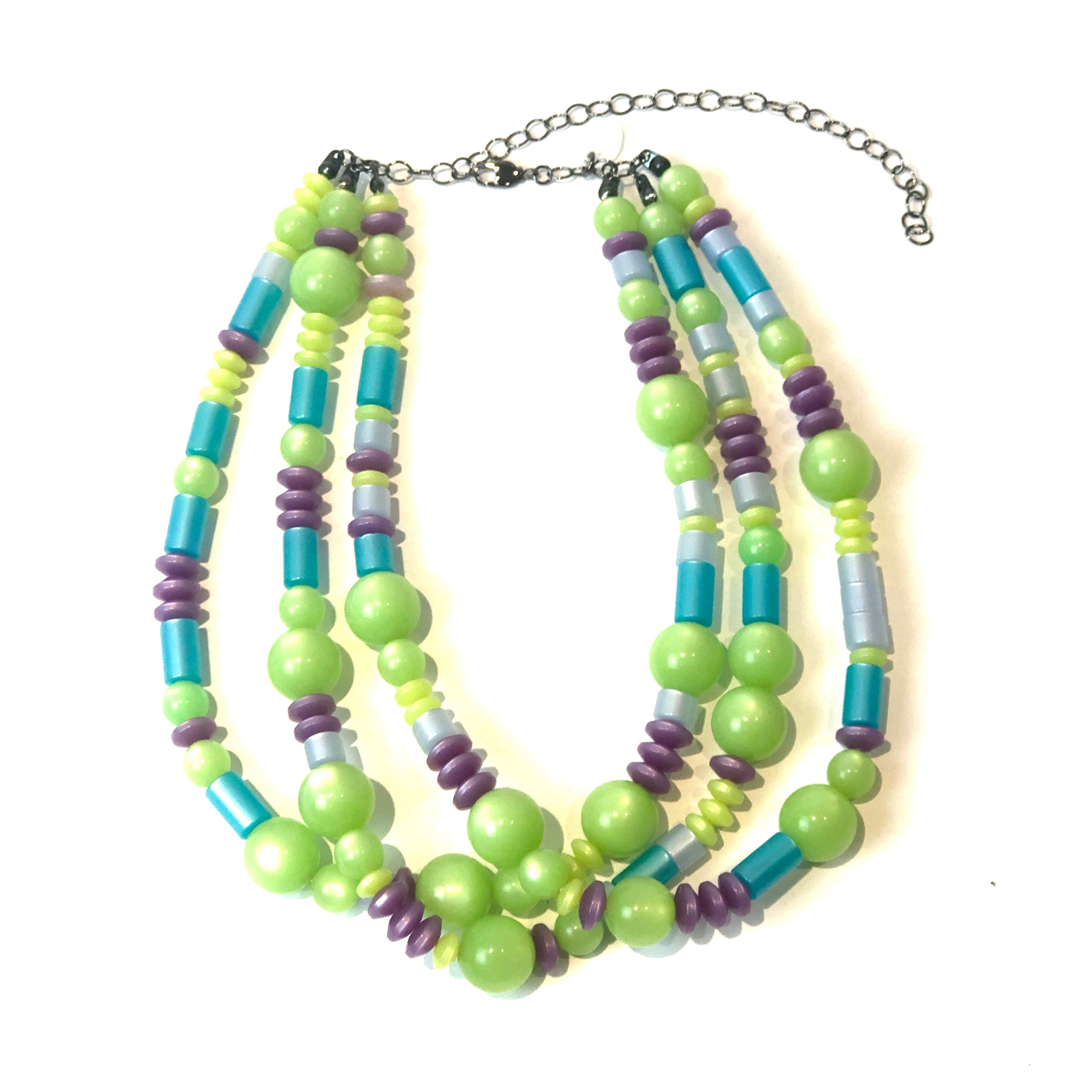 fluorescent beads necklace