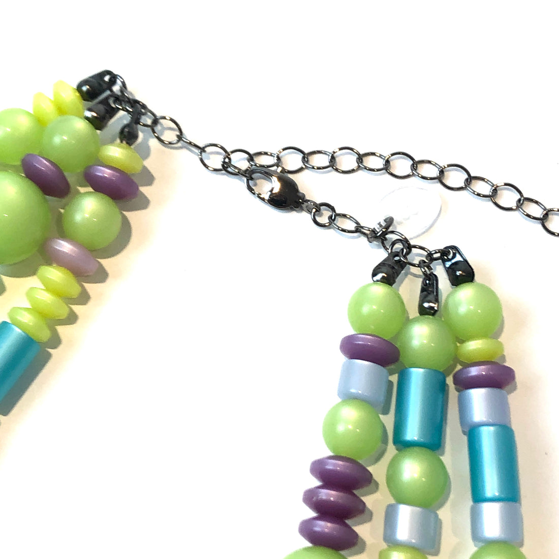 lime moonglow beads