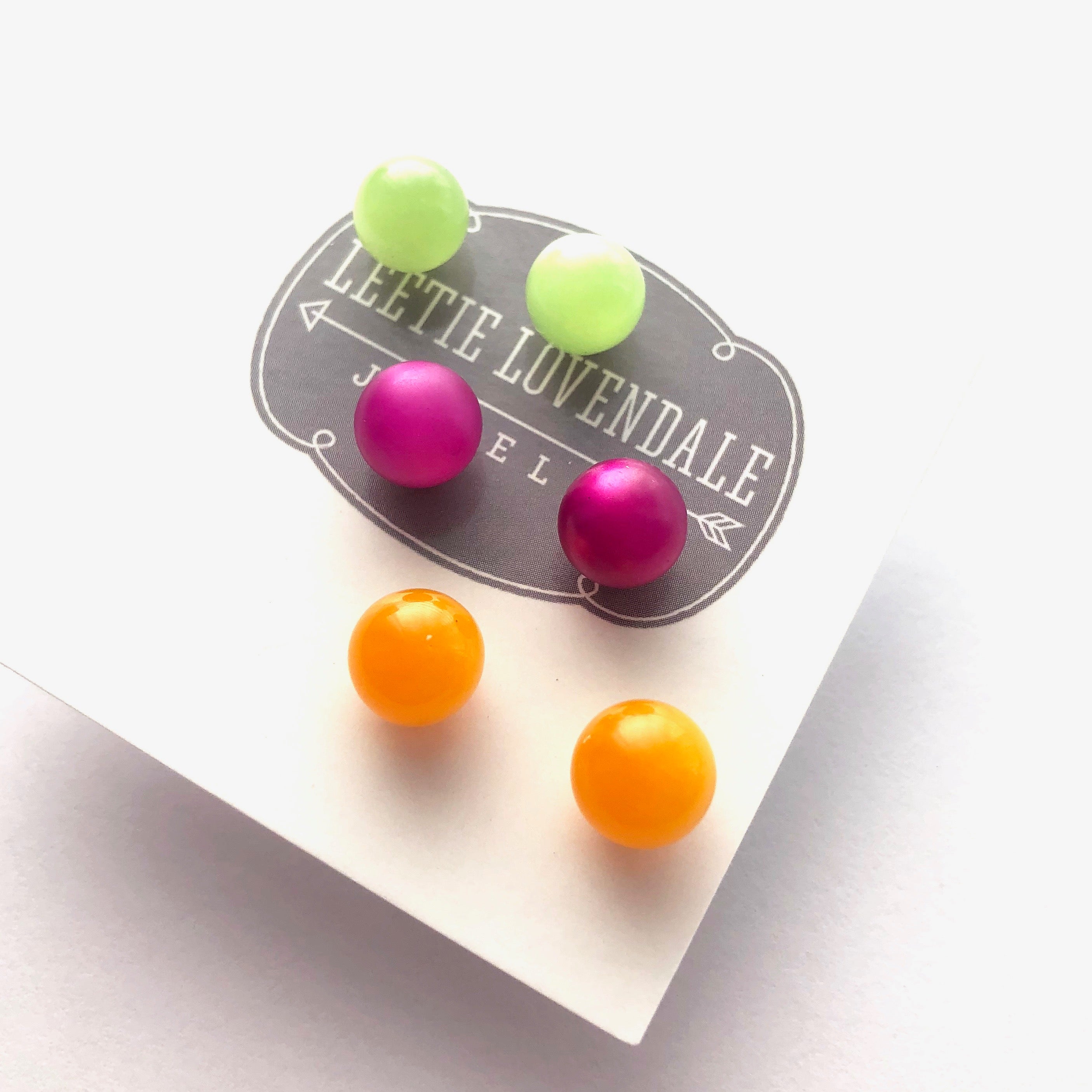 moonglow lucite studs