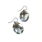 silver foil earrings