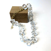clear lucite necklace