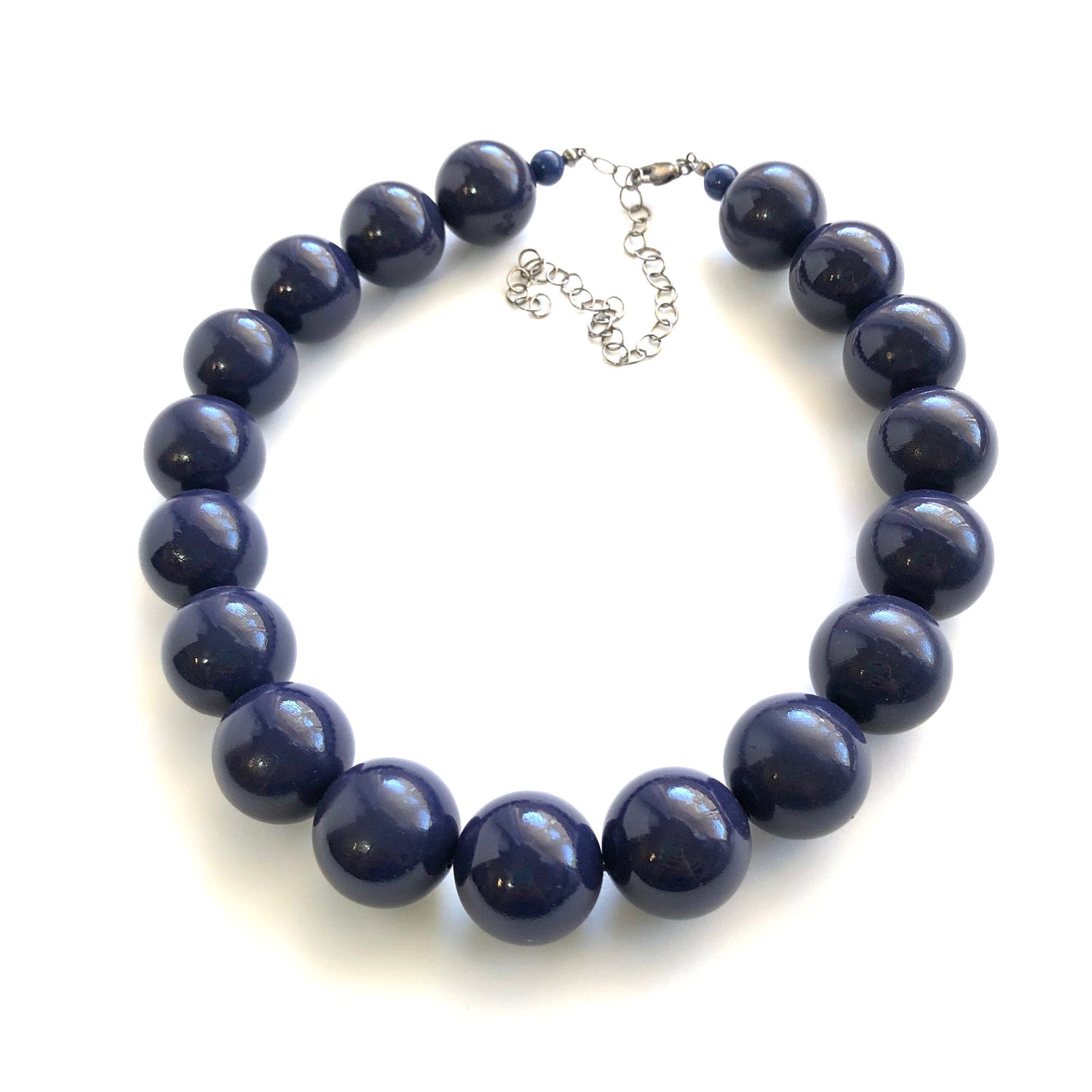 dark blue necklace