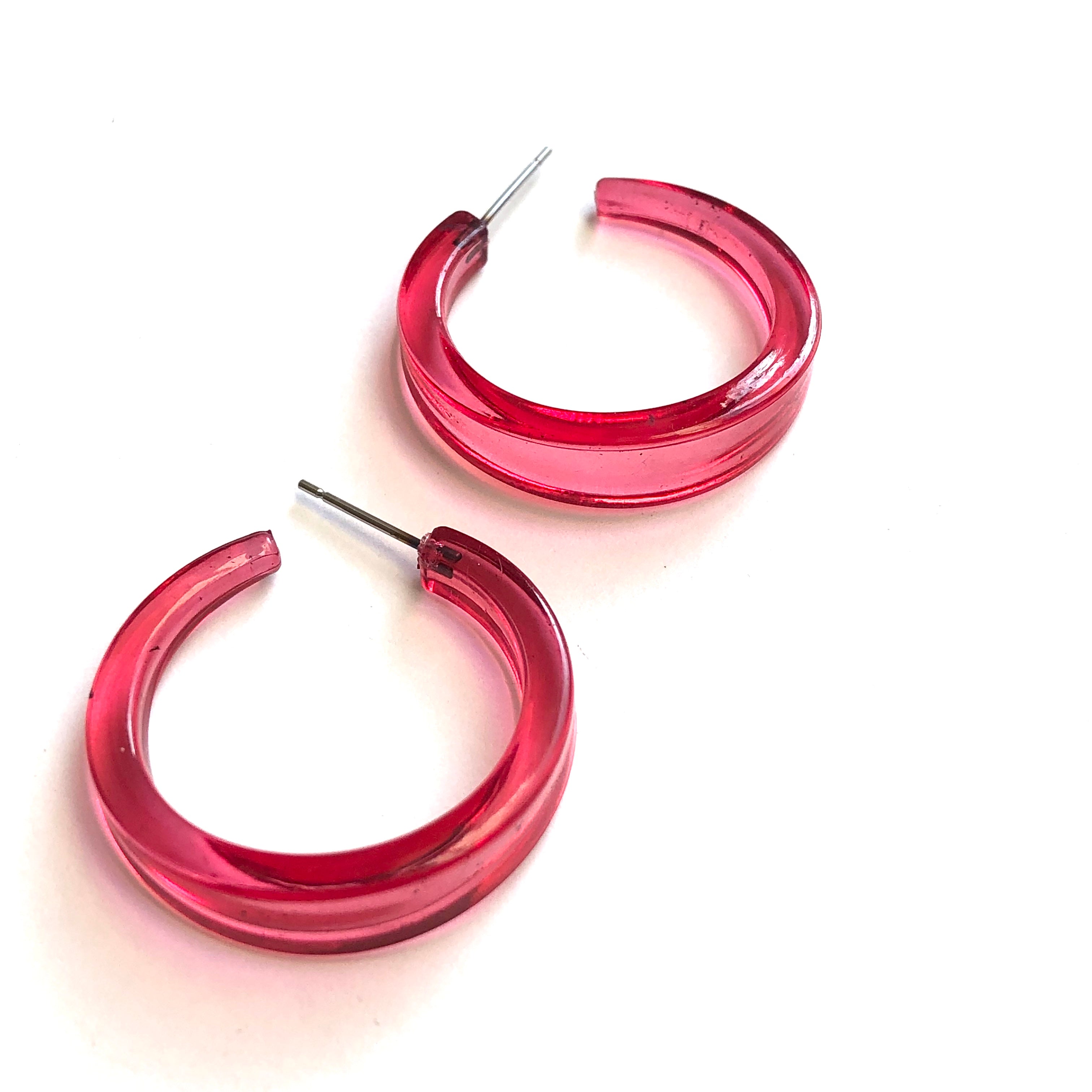 cranberry glass hoops