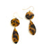 modern retro tortoise earrings