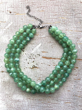 green beaded necklace