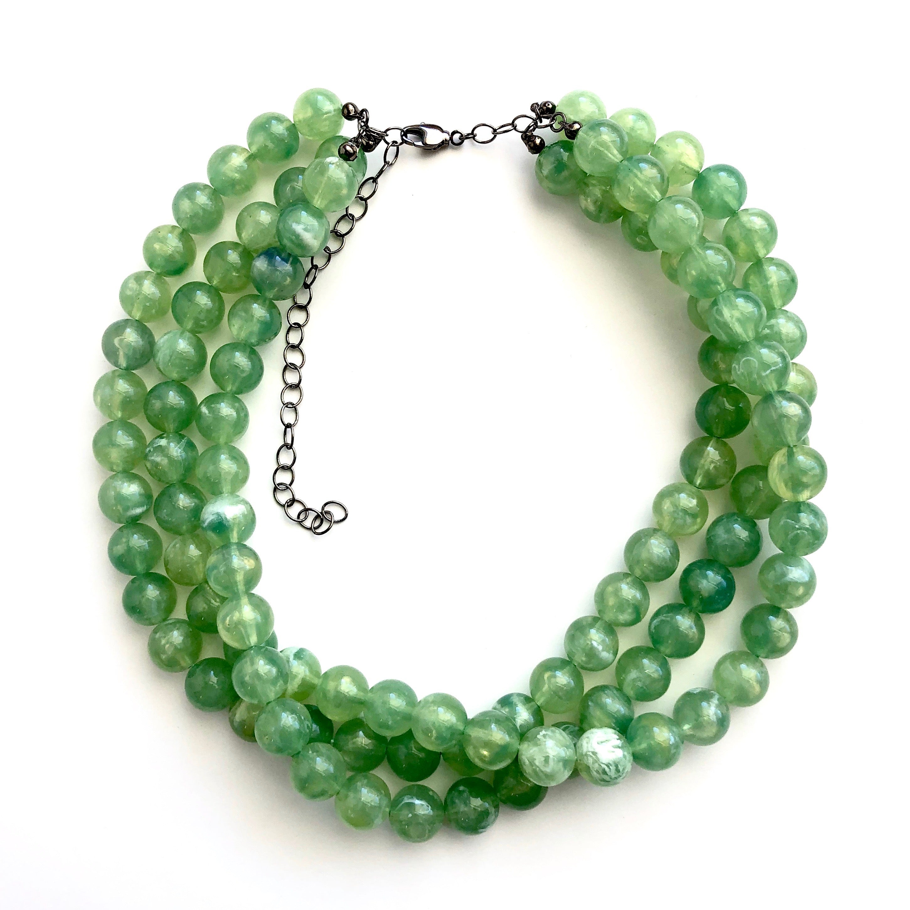 sage green necklace