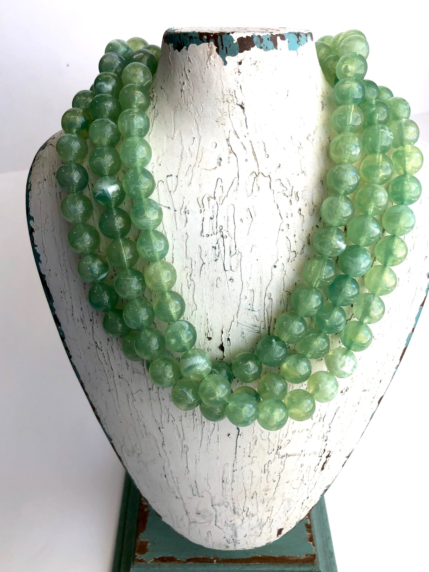 green lucite necklace