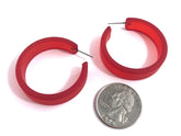 red portland earrings