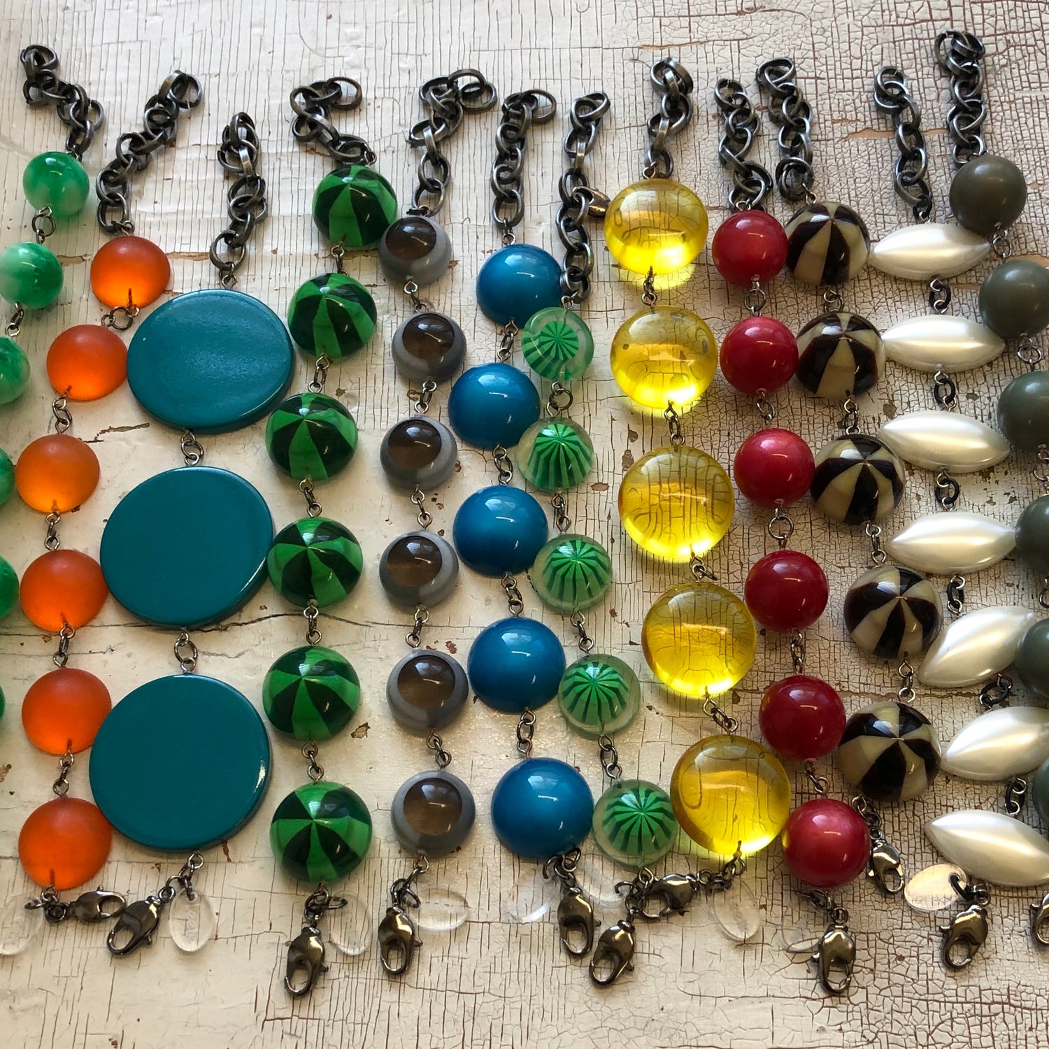 colorful lucite bracelets