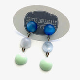 aqua blue drop earrings