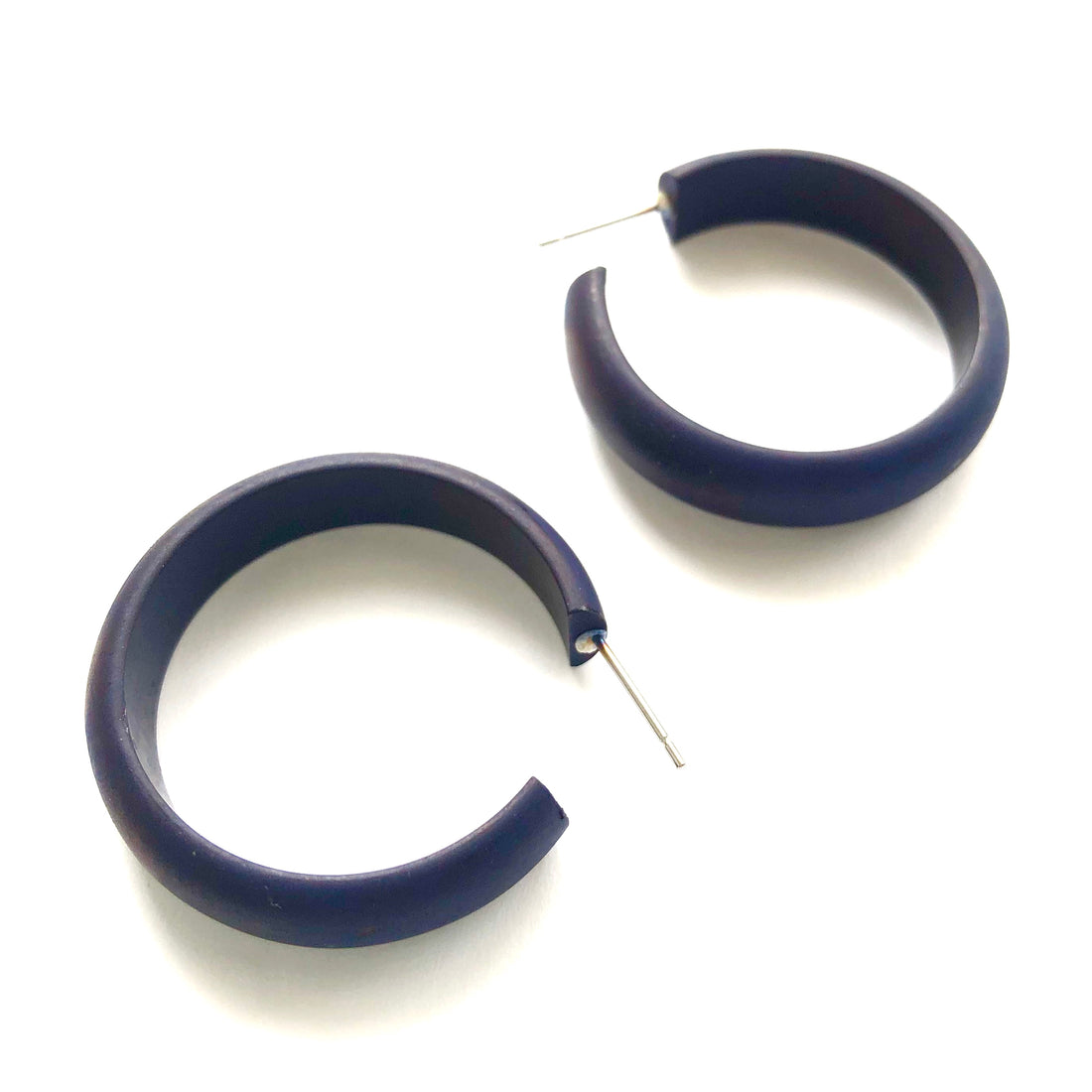 navy blue midi earrings