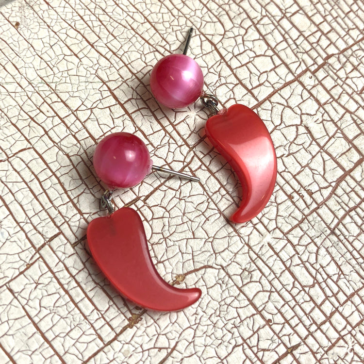 red pink hear jewelry
