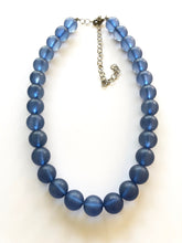 dark blue lucite necklace