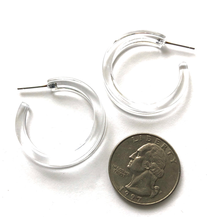 crystal hoop earrings