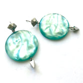 blue moonglow statement earrings