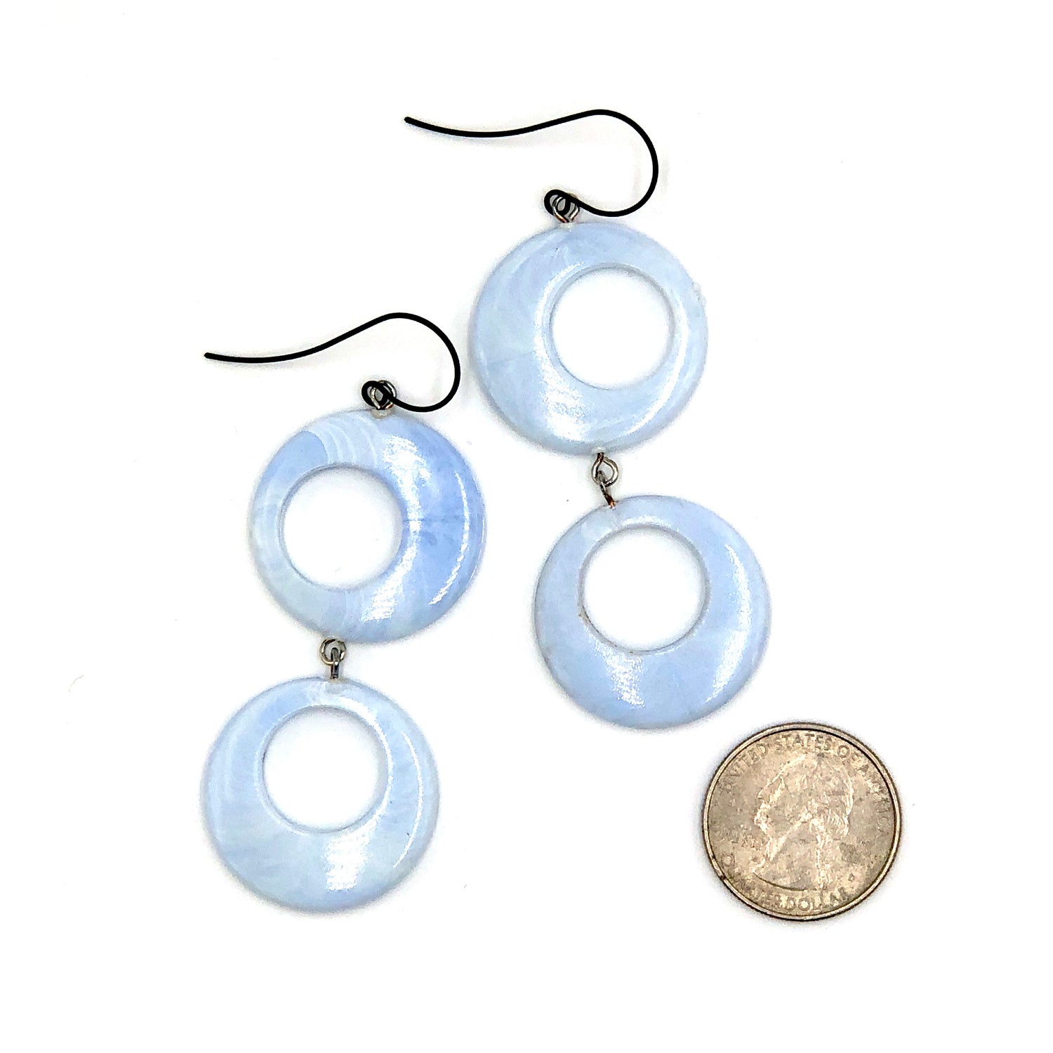 pastel blue earrings