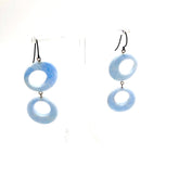 donut earrings blue