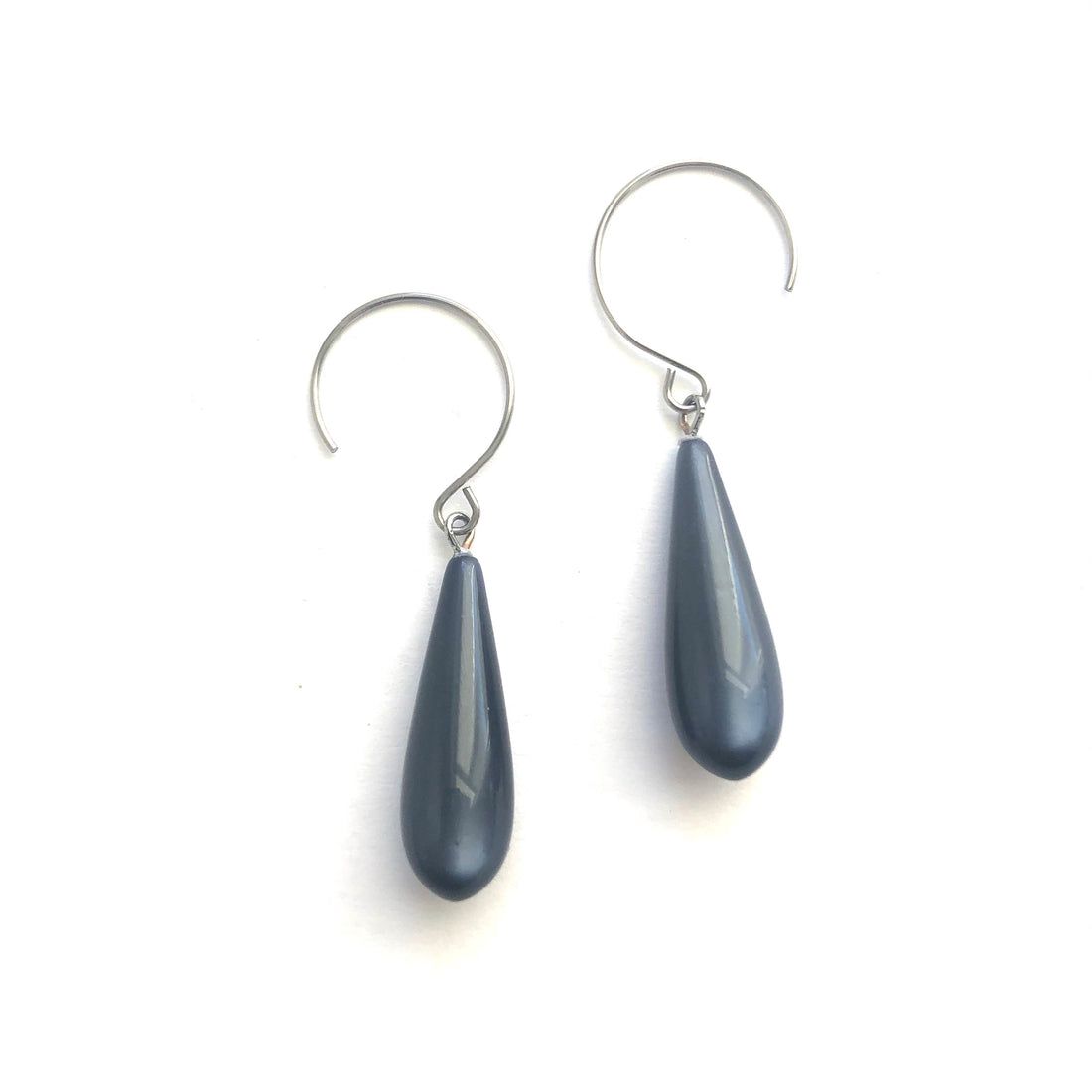 gray drop earrings