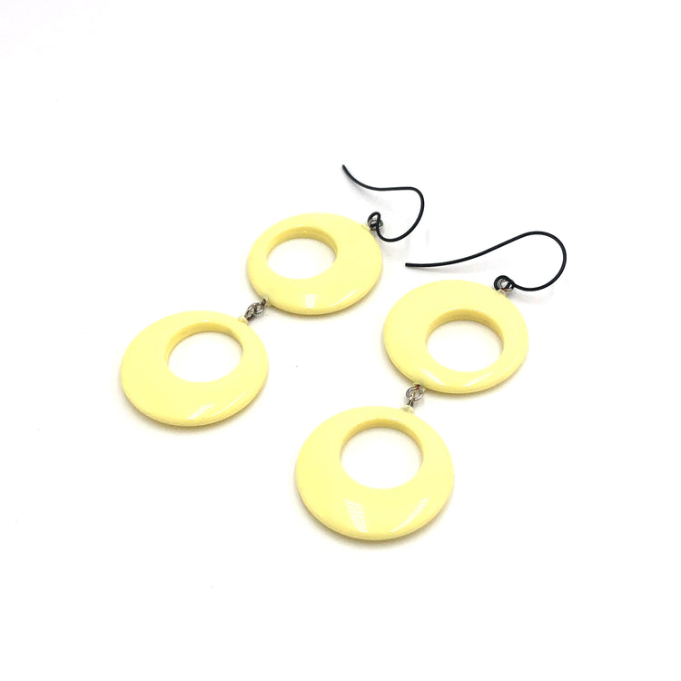 pastel yellow earrings