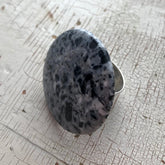 adjustable granite cocktail ring