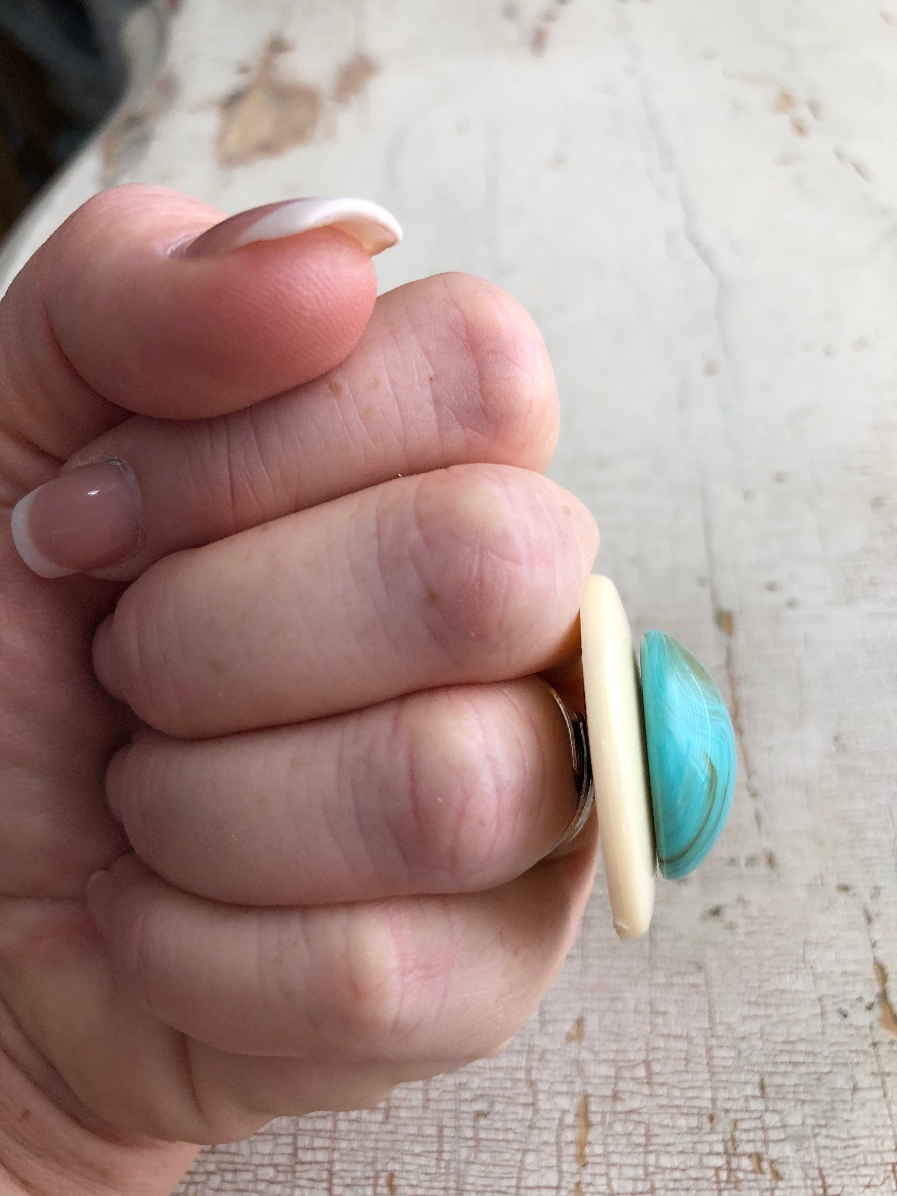 adjustable turquoise ring