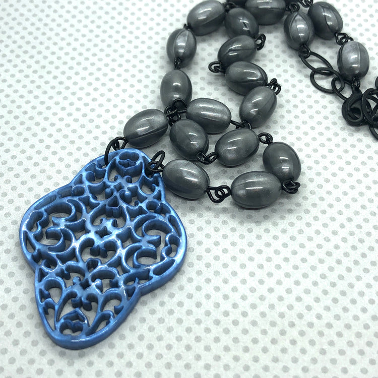 grey beads