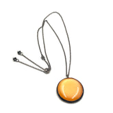 orange moonglow slide necklace