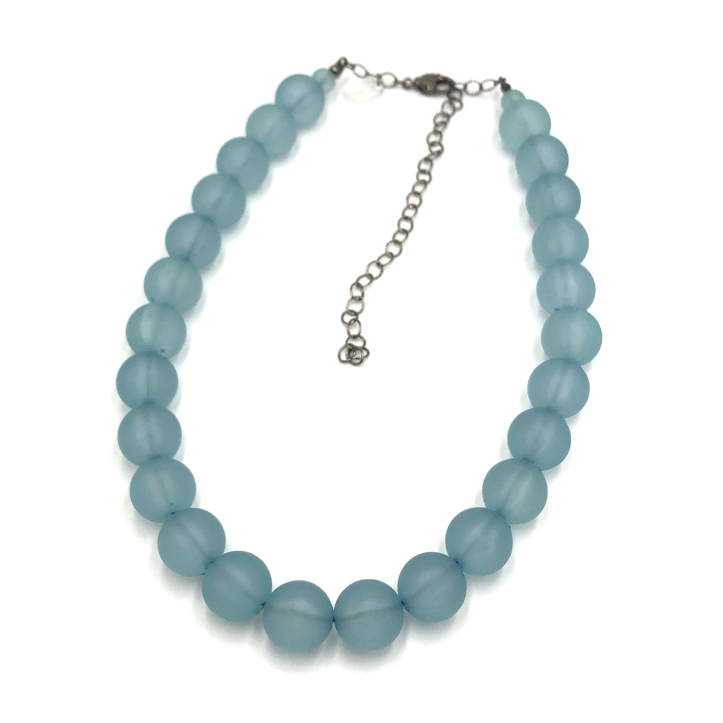 teal frosted necklace