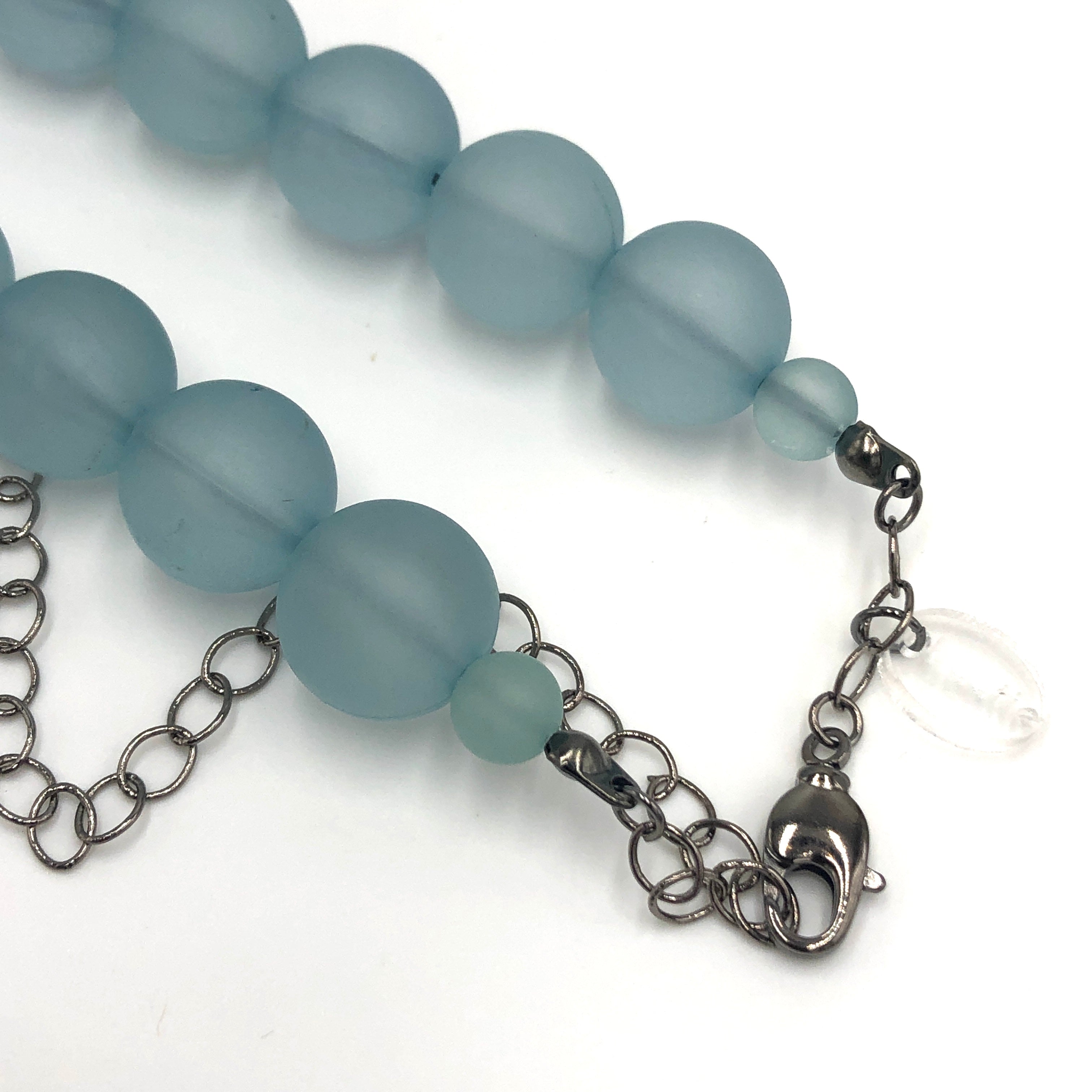 blue necklace teal