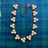ivory tricot necklace