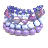 blue purple bracelets