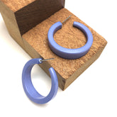 cornflower blue hoop earrings