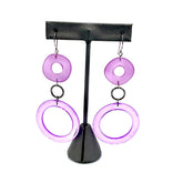 Lilac Lucite Earrings