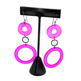 Pink Lucite Earrings