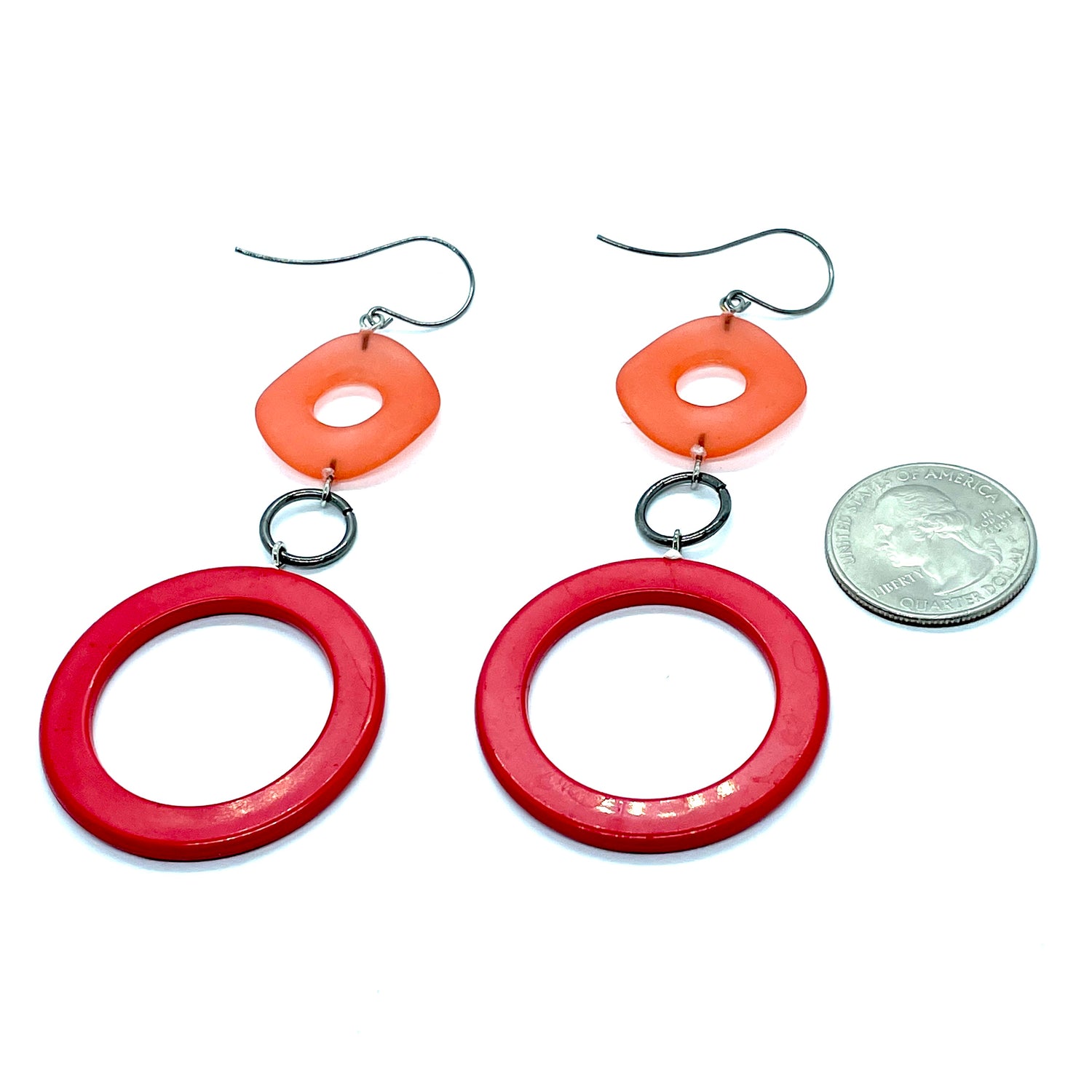 Orange Olivia Earrings