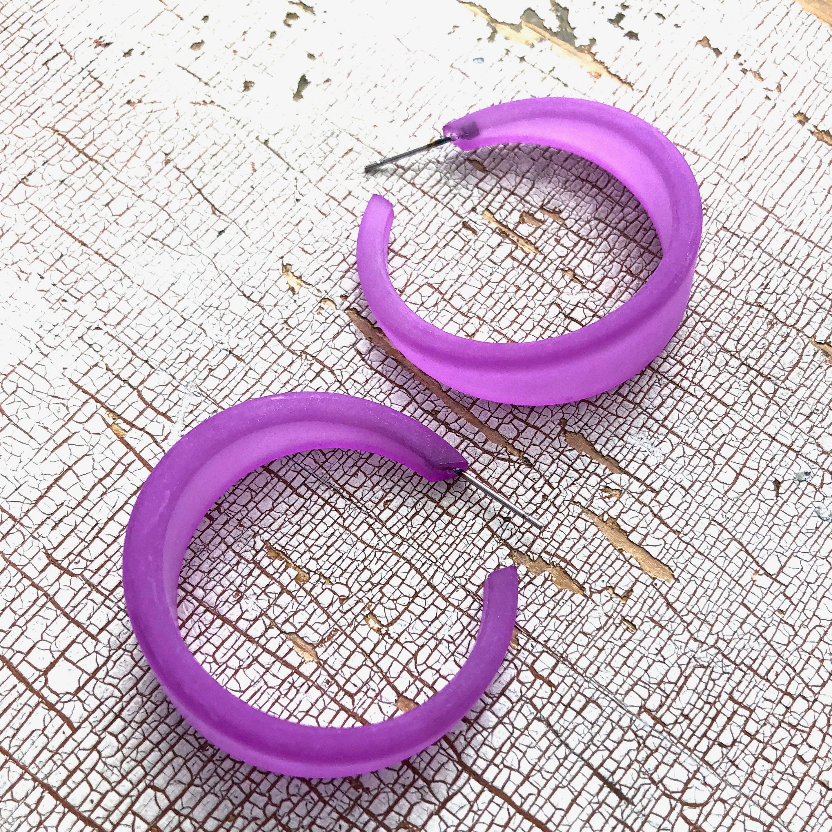 light violet earrings