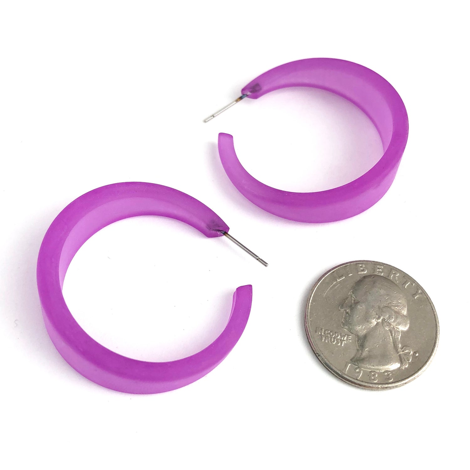 light violet emily hoops