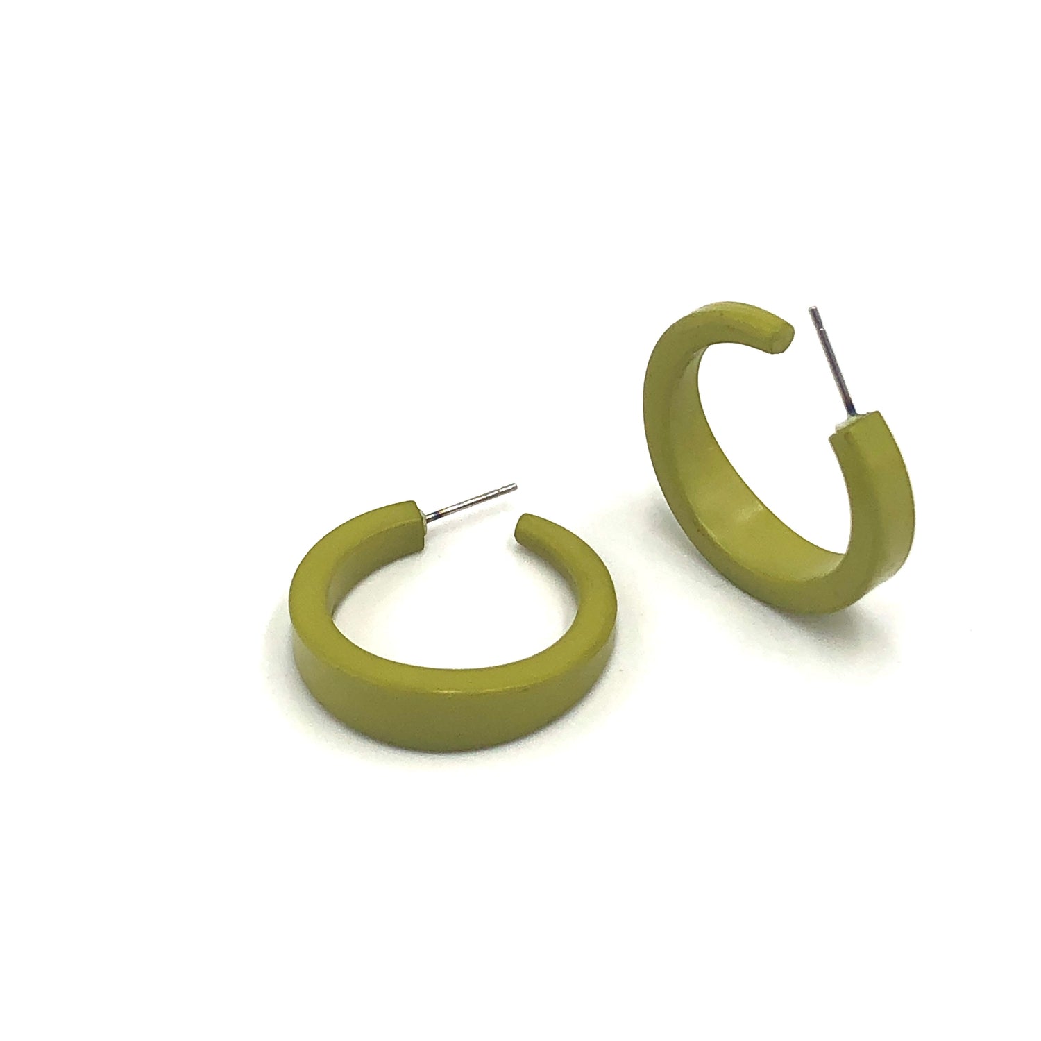 Chartreuse Lola Hoop Earrings