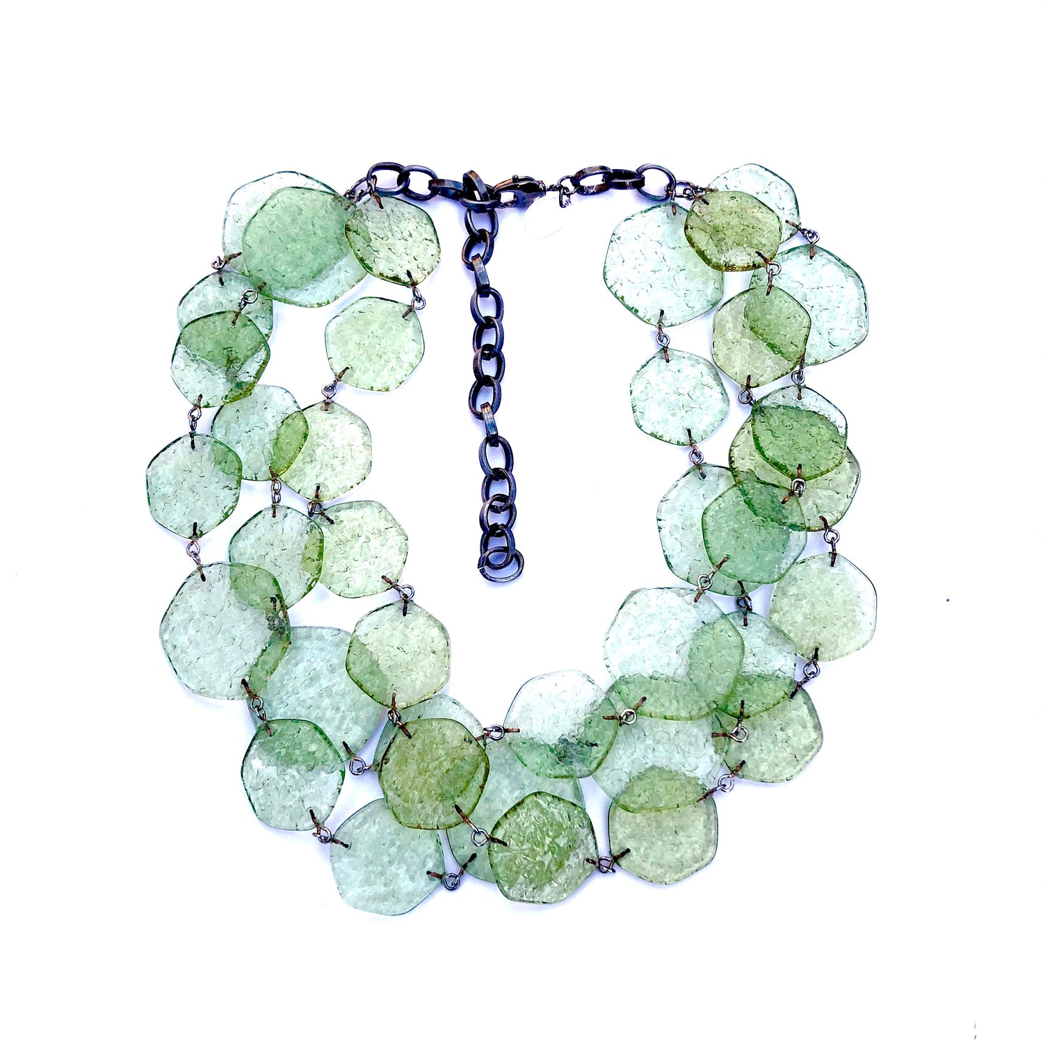 moss green necklace