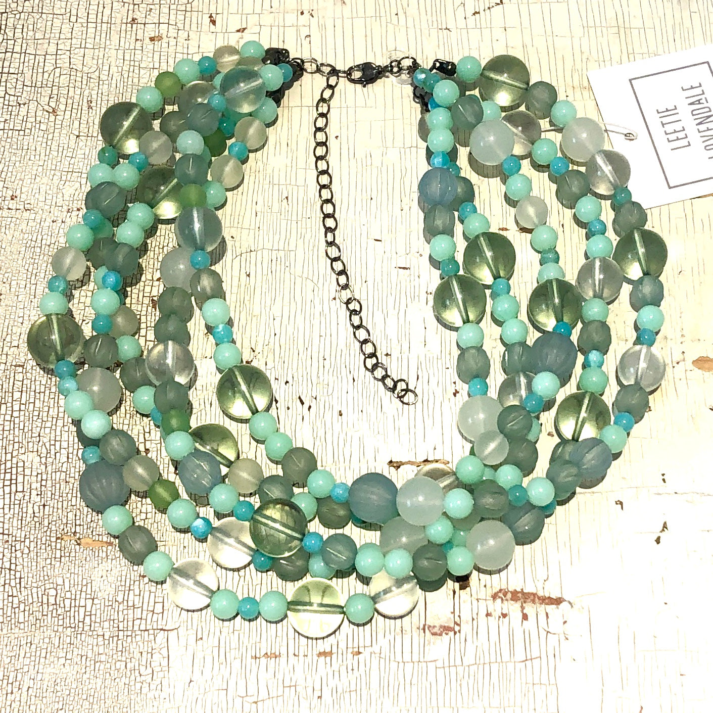 light green necklace