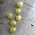 yellow statement earrings