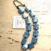 azure blue amelia necklace