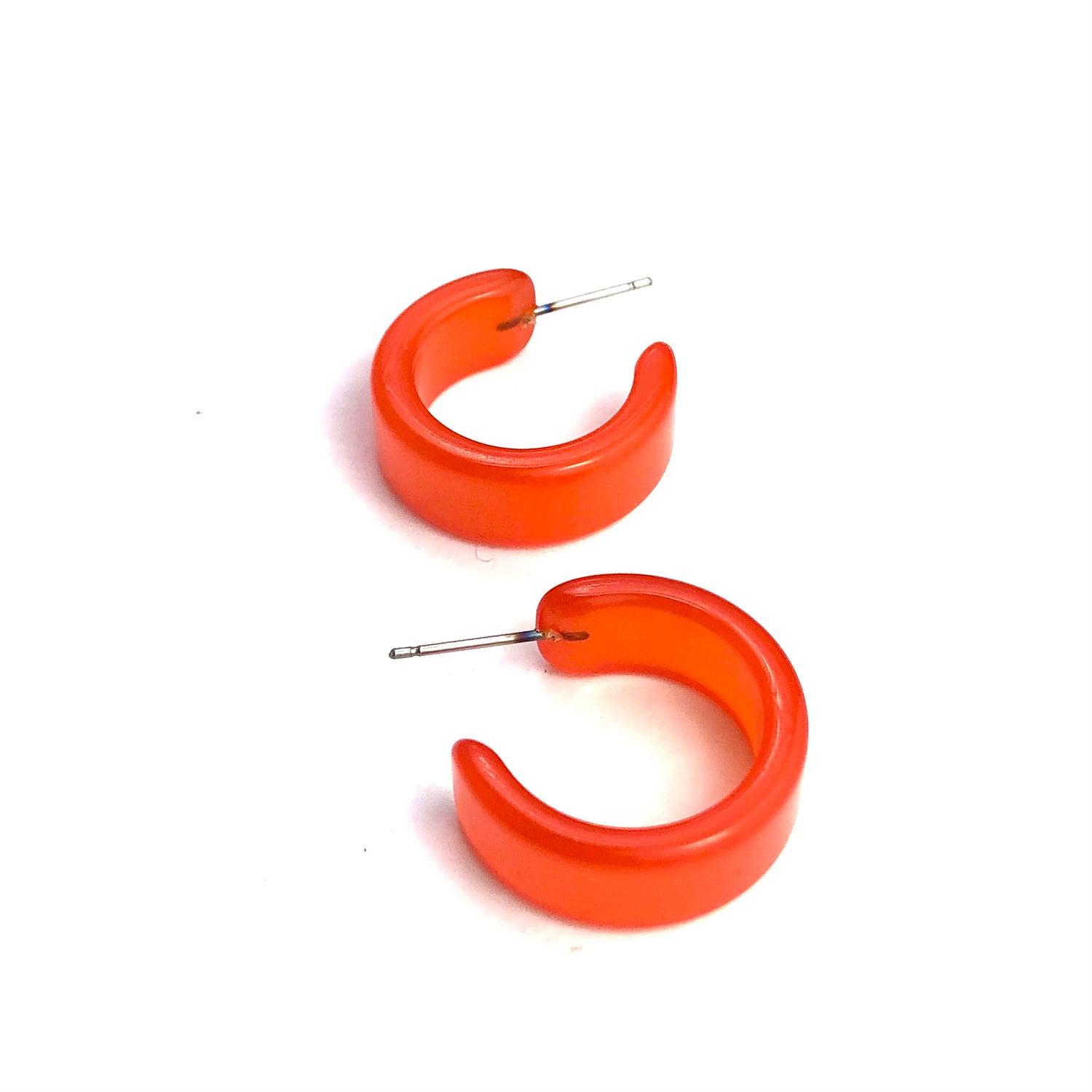 dark orange earrings