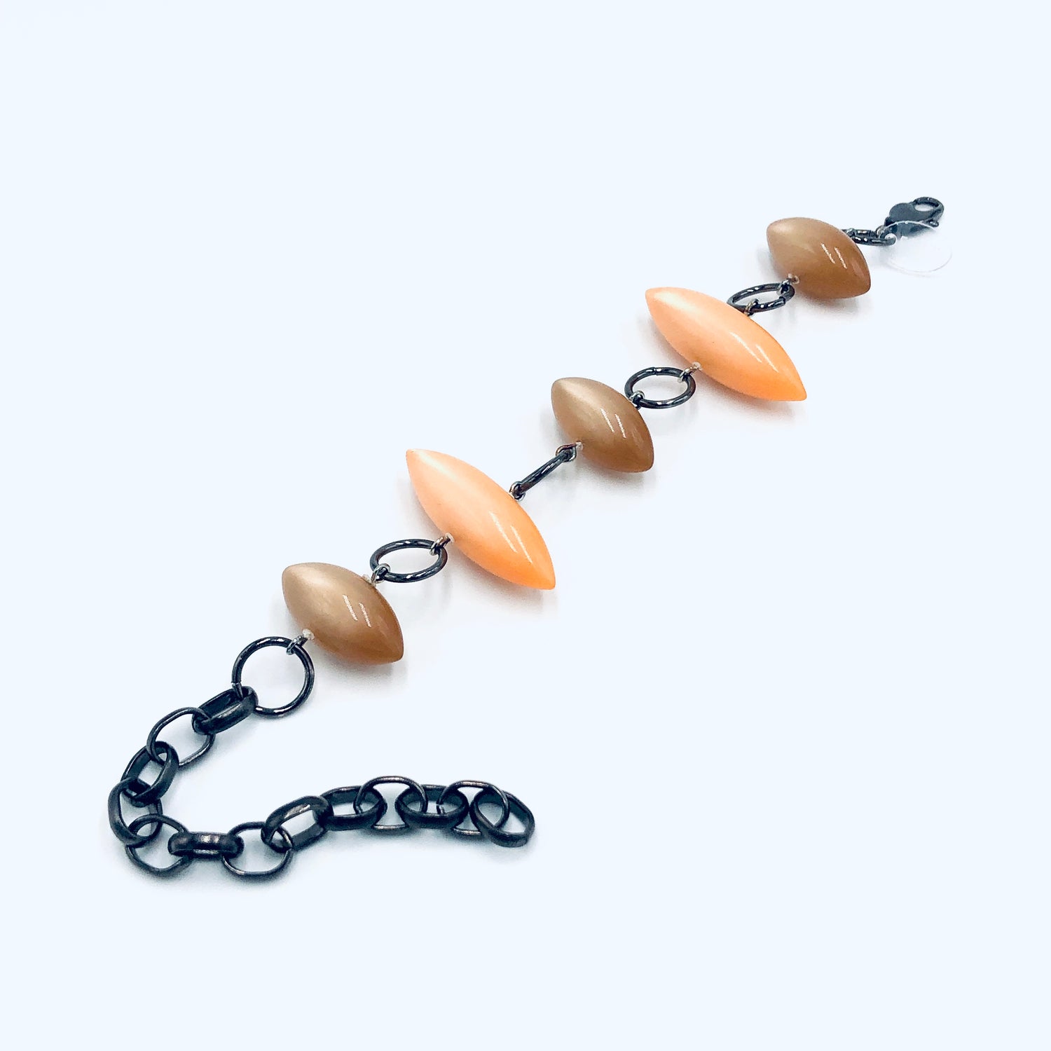 beige orange moonglow bracelets