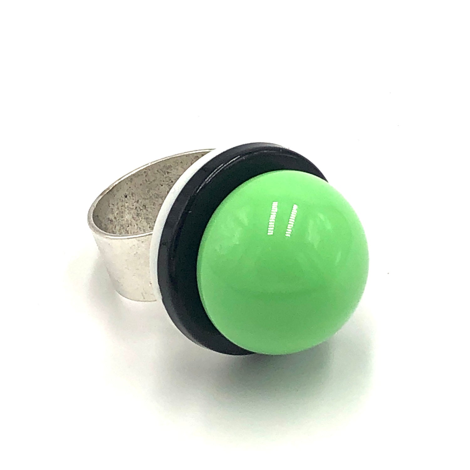 bright green stacked ring