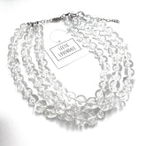 Crystal Clear Lucite Necklace