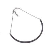 Charcoal Lucite Necklace